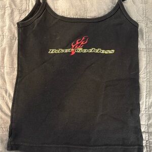 Vintage Black Tank Top